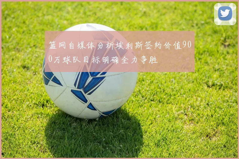 篮网自媒体分析埃利斯签约价值900万球队目标明确全力争胜